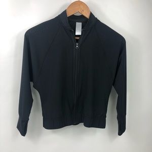 Z by Zella Girl’s Black Warm up Jacket, Medium